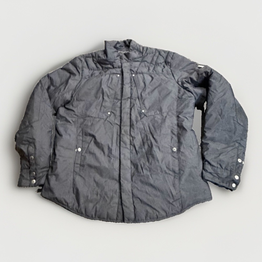 Spyder Men's L Lightweight Down Shirt Jacket Gray Insulated